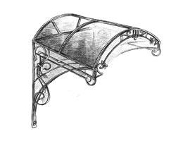 Кованые козырьки